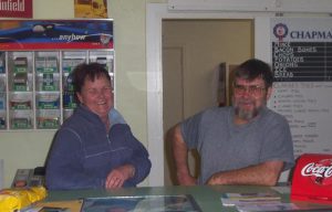 Viv and Mark Gould at the Avenue store in 2002