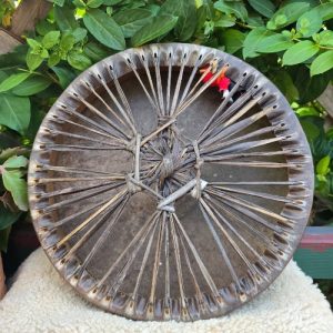 Shamanic 35 cm Dark Grey Kangaroo Hexagonal Drum