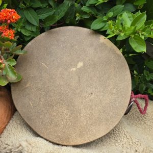 Ocean Drum 058 Double Goatskin 35cm with Maroon Handle