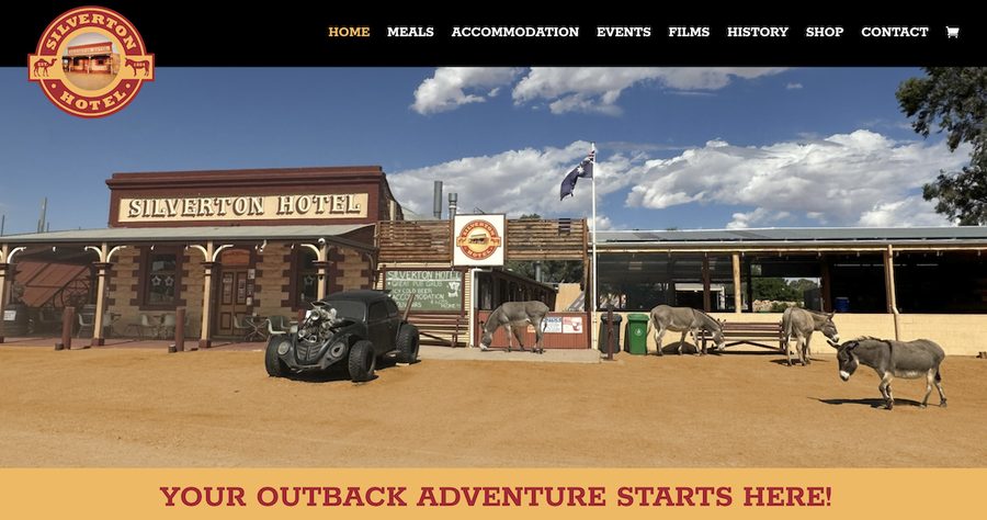 Silverton Hotel website homepage